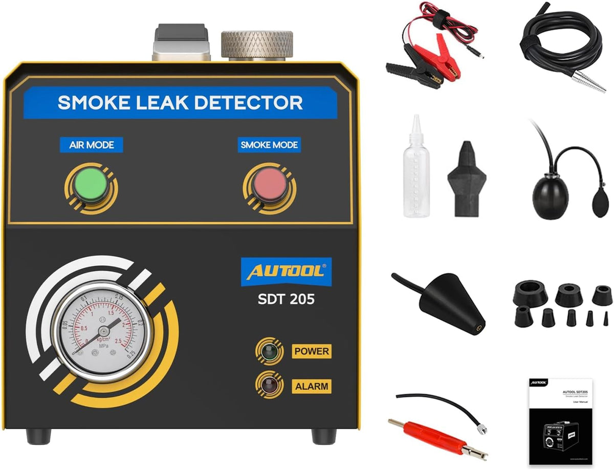 Smoke Machine Automotive Leak Detector.Evap Vacuum Smoke Diagnostic Tester.Pipeline Fuel Leakage Detector Compatible with 12V Vehicles