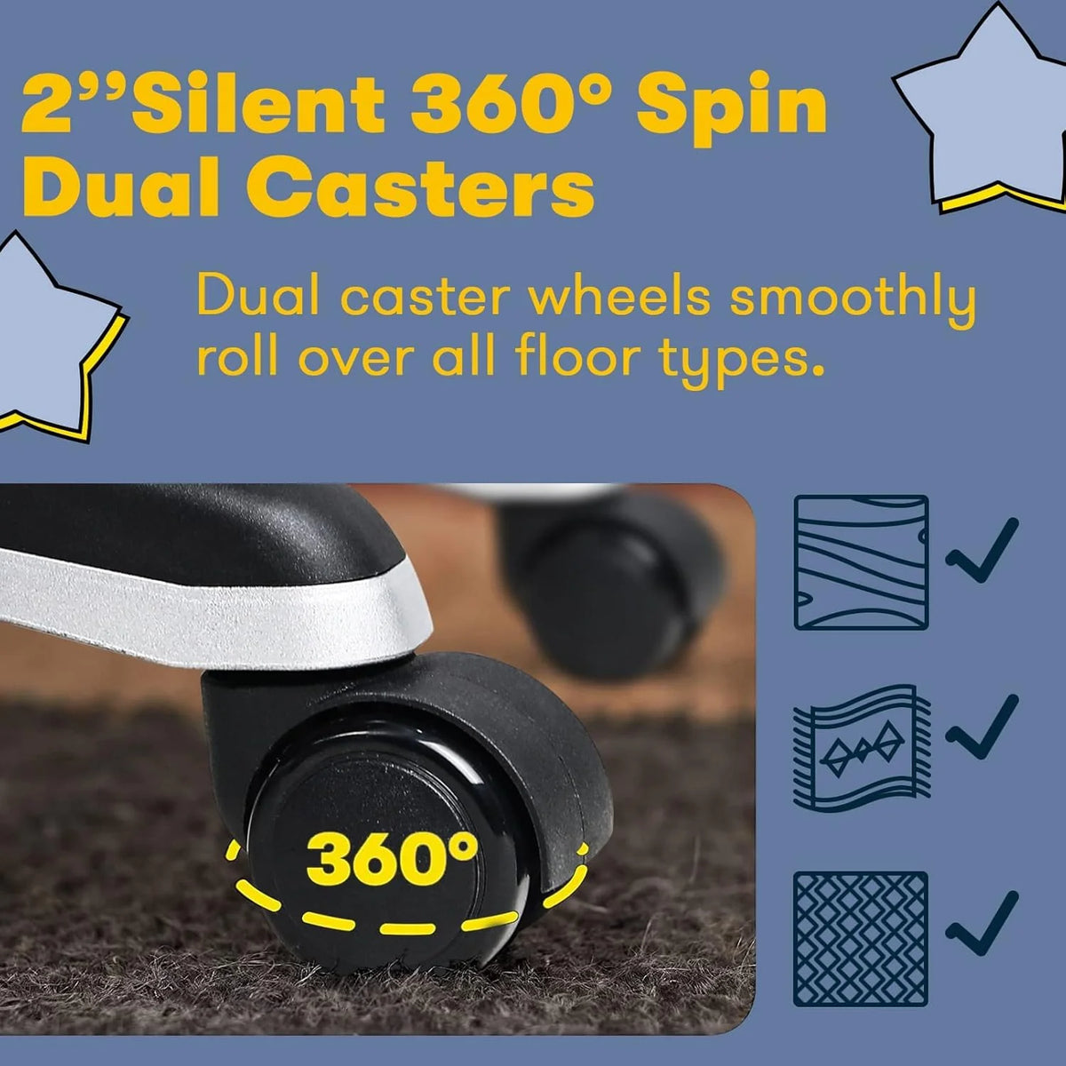 400 LBS Big and Tall Office Chair. Heavy Duty Ergonomic Computer Desk Chair for Home Office and Workspace