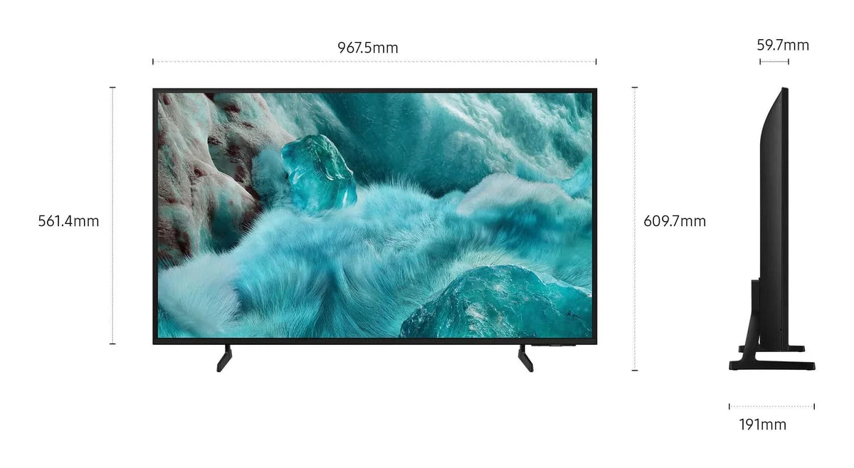 Samsung QLED Q7F 4K Smart TV 43 Zoll (108 cm) mit AI-Vision. 100% Farbvolumen mit Quantum Dot. HDR10+. Q4 AI Prozessor. One UI Tizen. Wi-Fi. Bluetooth