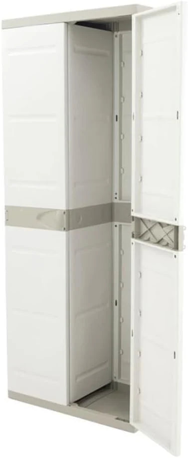 Plastiken Titanium Cabinets. Plastic. Beige. 70x44x176 cm
