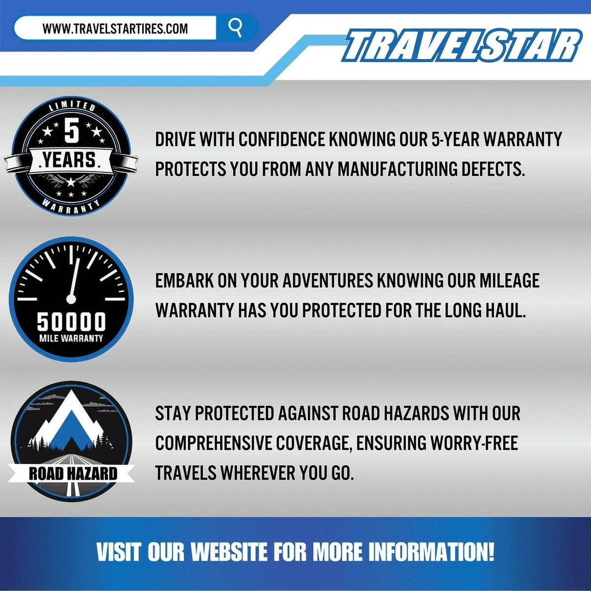 Travelstar UN106 All Season Tire 215/70R15 98T Passenger Tire 215/70/15.White Wall 18mm(Tire Only)