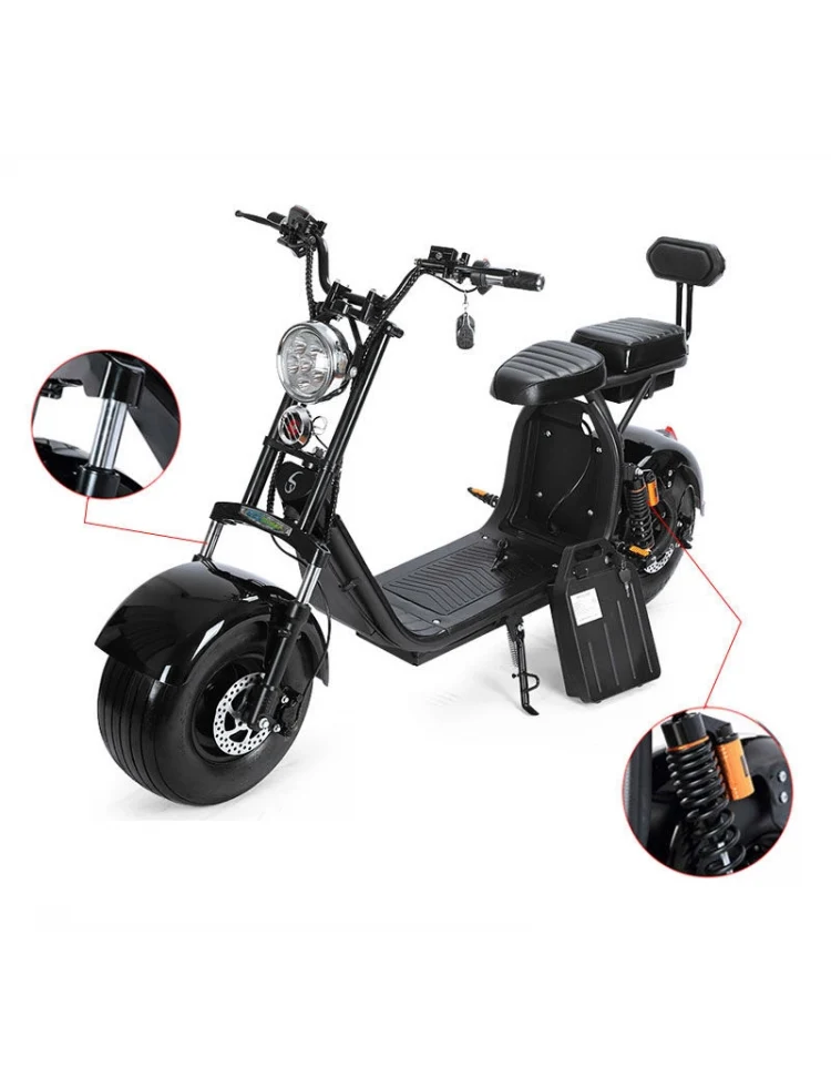 1500W Electric City Scooter. 40Ah Battery. 110 km Range. Road Homologated