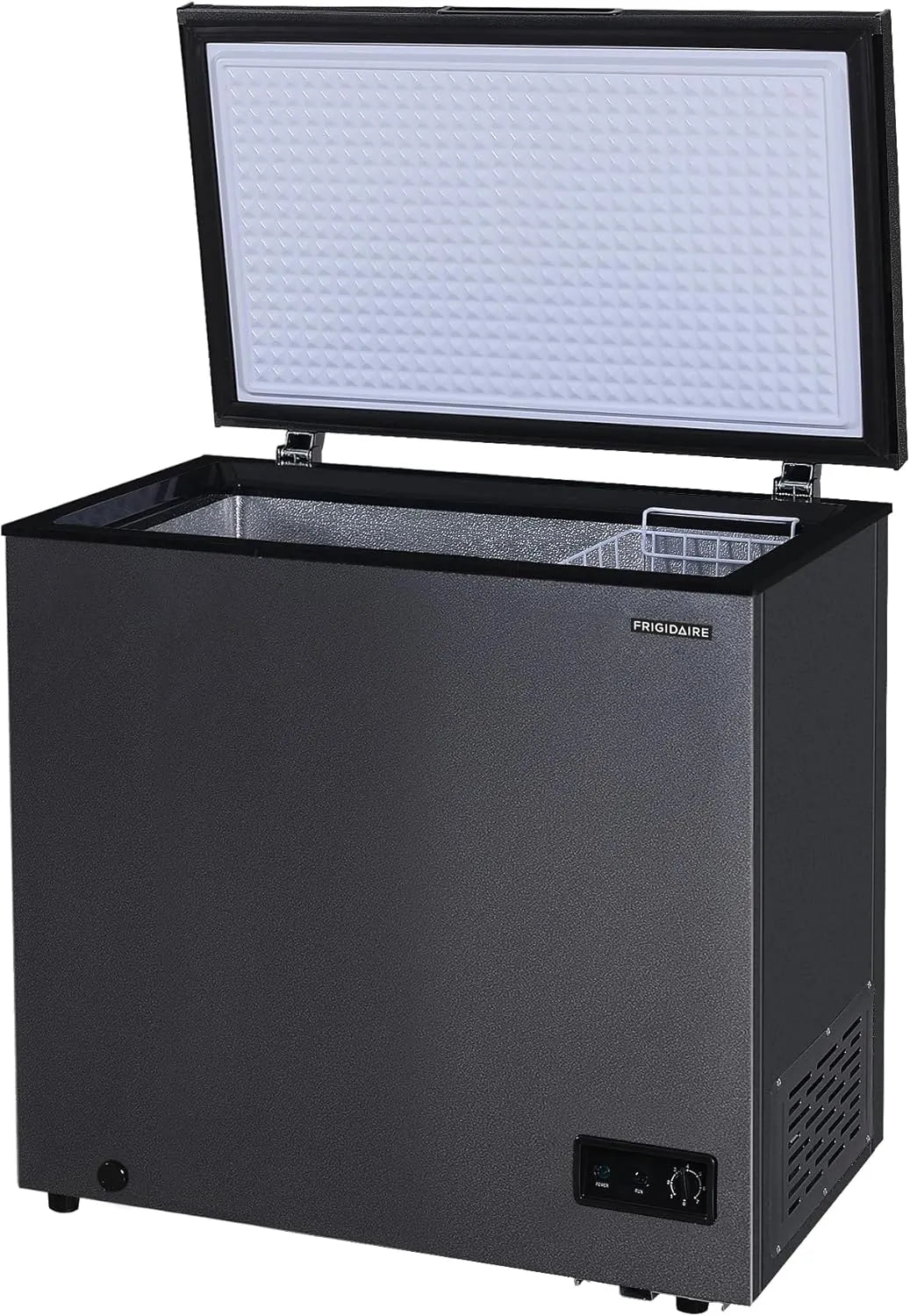 7 Cu. Ft. Chest Freezer with Adjustable Thermostat and Removable Basket. Granita Finish