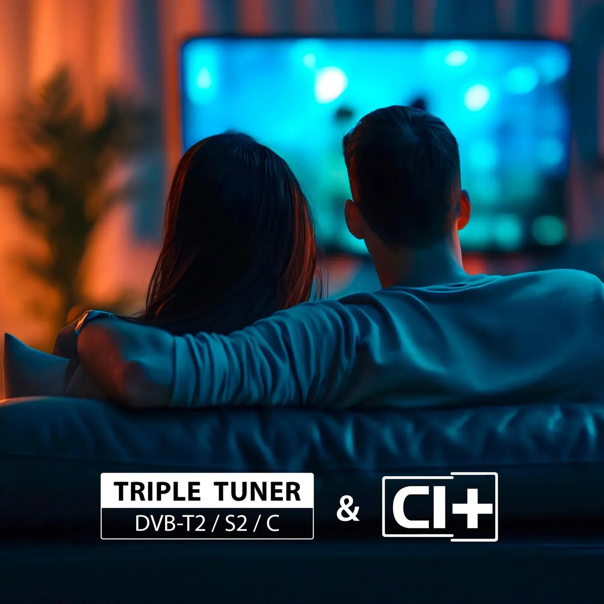DYON Smart 40 VX-2-40 Zoll (100 cm) Full-HD Smart TV mit HD Triple Tuner (DVB-C/-S2/-T2). App Store. Prime Video. Netflix. YouTube. DAZN. Disney+.