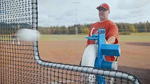 Combo Pitching Machine Adjustable Up to 60 MPH. for Baseball & Softball. Ideal for Pitching-Machine Leagues
