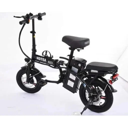250W Folding Electric Bike for Adults and Teens. Removable Battery. Fat Tires. Black