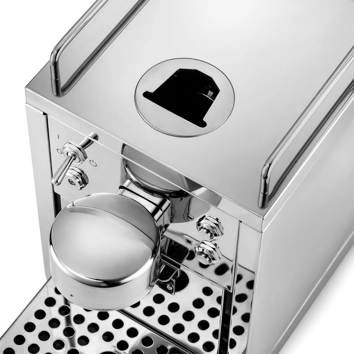 Die Original 2 Kaffeemaschine. Nespresso kompatible Kapselmaschine. Espressomaschine aus Edelstahl. skandinavisches Design. langlebige. reparierbare