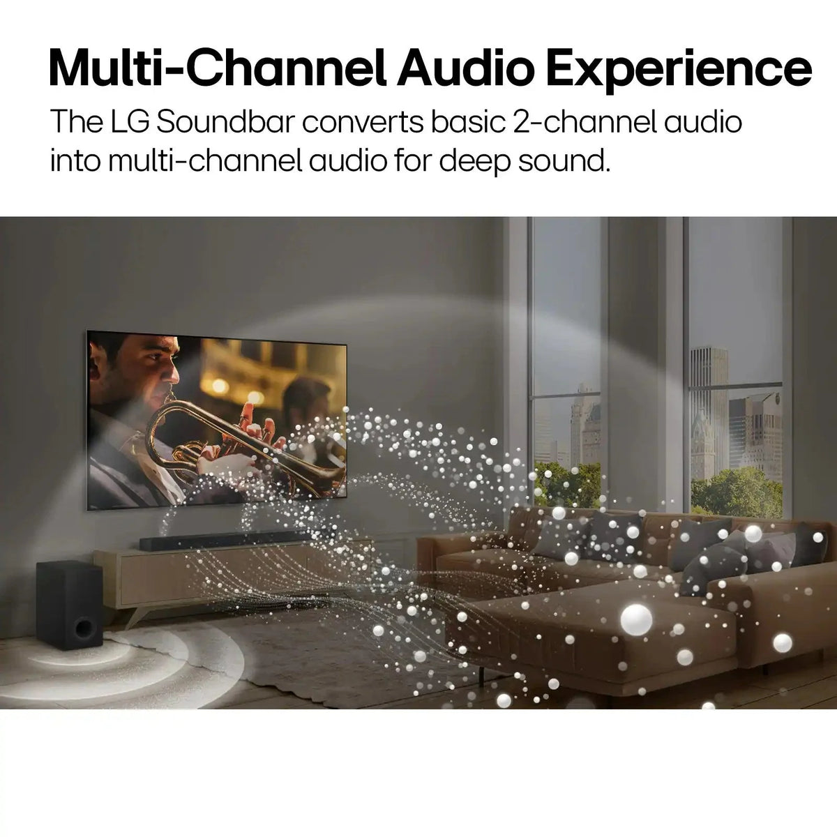 5.1.1-Channel Home Theater Soundbar with Wireless Subwoofer and Rear Speakers. Dolby Atmos Surround Sound. Black