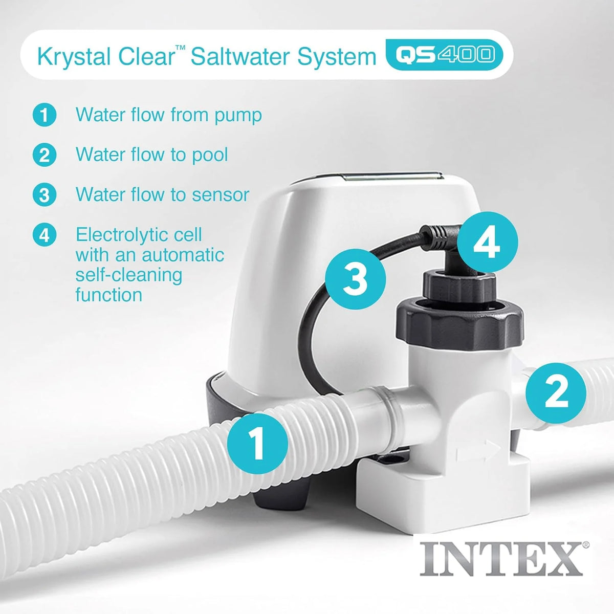 Krystal Clear Saltwater System for Above-Ground Pools up to 15.000 Gallons