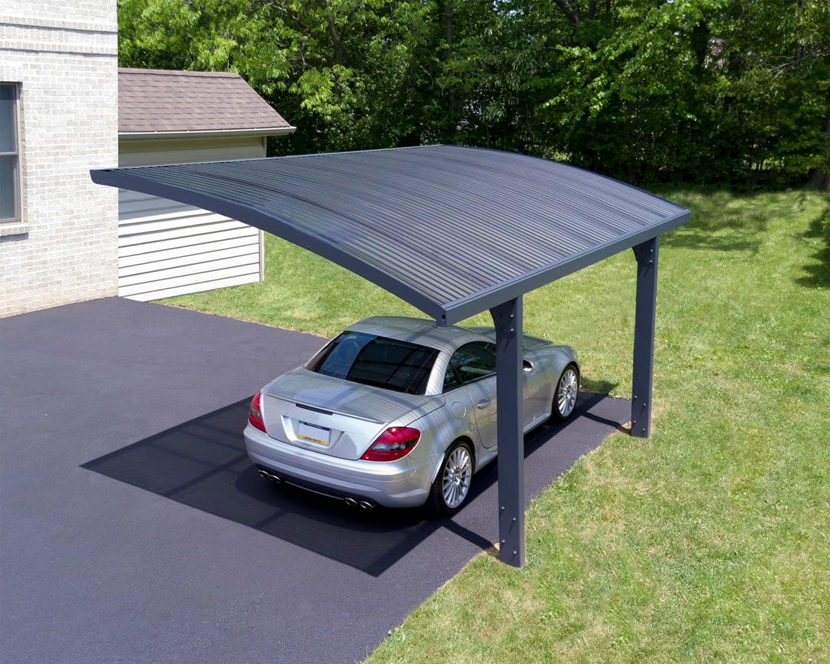 Canopia by Palram Carport Arizona 5000 en policarbonato. Aluminio Robusto e Inoxidable Que Protege el Coche de la luz Solar