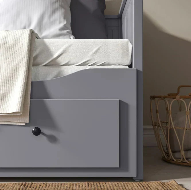 HEMNES Cama día con 3 cajones Gris. 80x200 cm
