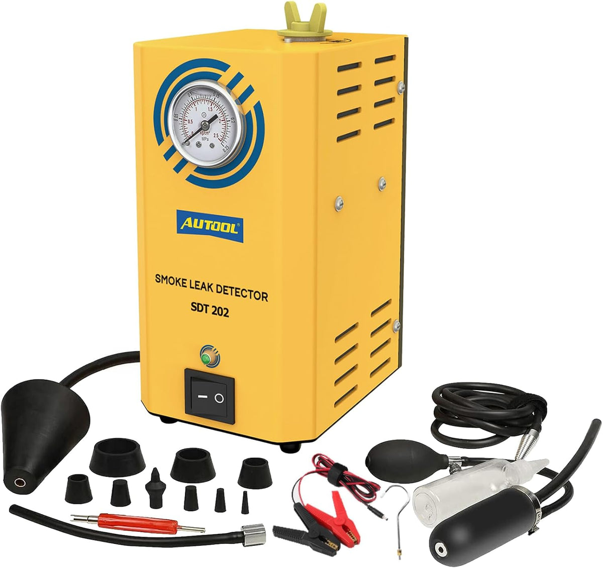 Smoke Machine Automotive Leak Detector.Evap Vacuum Smoke Diagnostic Tester.Pipeline Fuel Leakage Detector Compatible with 12V Vehicles