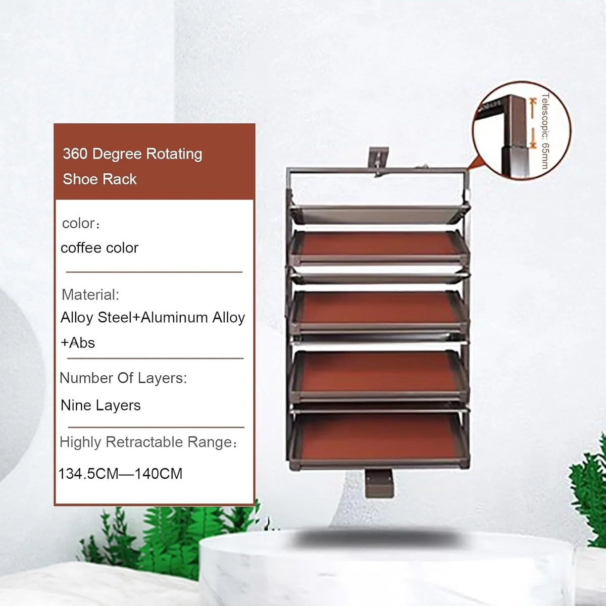 Rotating Shoe Rack .360° Rotating Vertical Shoe Rack .Free Standing Shoe Racks .15-Tiers Shoe Rack Organizer Shoe Storage Shelf For Entryway Living Room Hallway Shoe Cabinet. ( Size : Fifteen Layers )