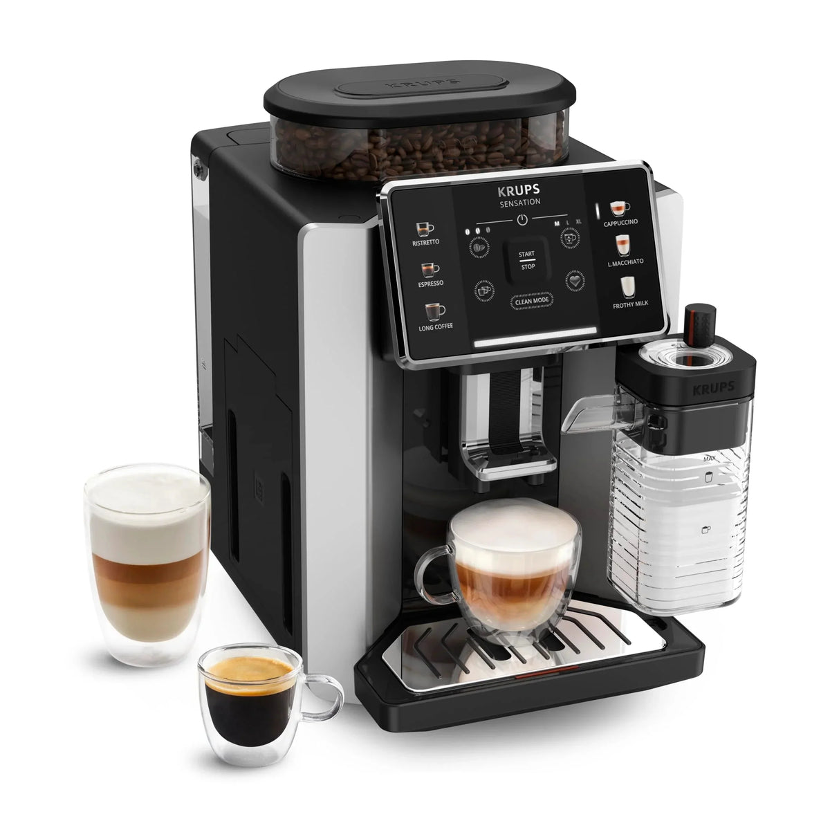 2025 Krups Essential - Cafetera súper automática. 15 Bares de presión. Molinillo cónico de Metal. con selección de cantidad e Intensidad de café. 1.7