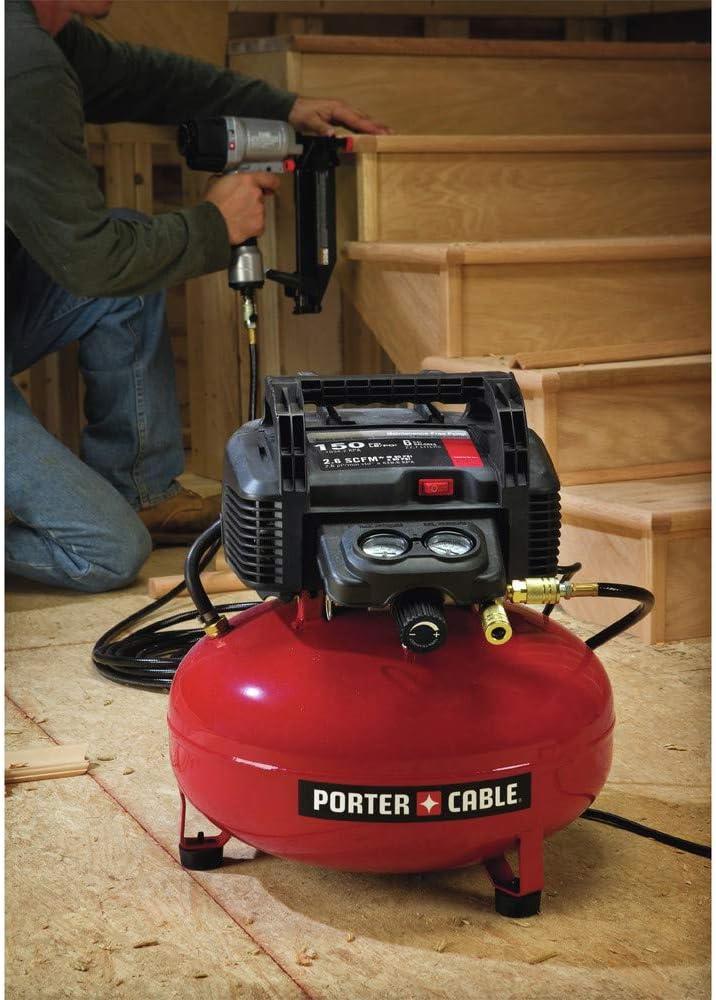 Air Compressor. 6-Gallon. Pancake. Oil-Free (C2002-ECOM)