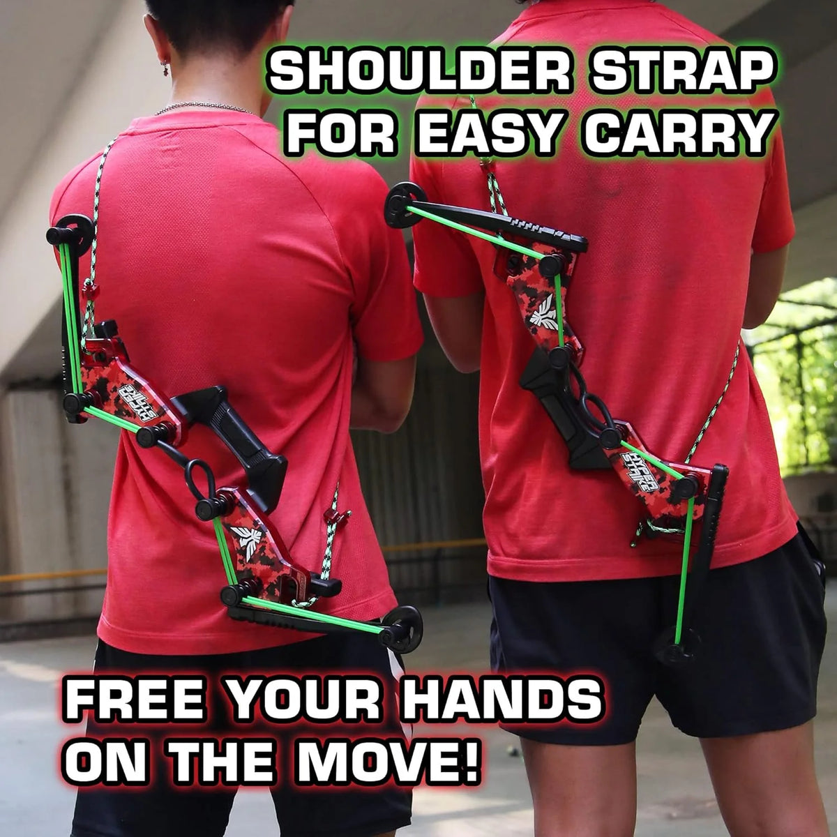 2. Master Controller Bow. 20 Zynix Whistle Arrows. 2 Parachute Replacement Parts. 2 Shoulder Straps and 4 Arrow Bags - Long-distance Outdoor Equipment