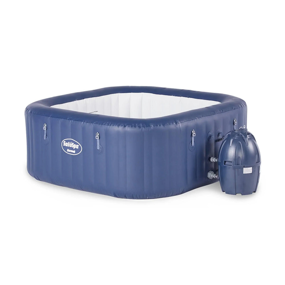 6 Person Inflatable Tub Spa with Pump. Blue