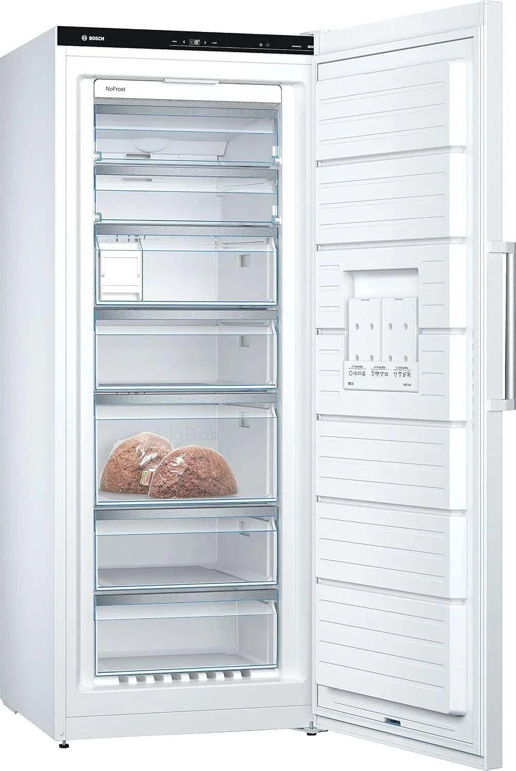 Bosch GSN54AWCV Serie 6 - Congelador XXL (176 x 70 cm. extra ancho. 327 L. NoFrost nunca más descongelar. iluminación LED uniforme. espacio para