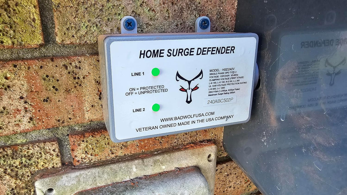 Whole House EMP Surge Protector. 260kA of Surge Protection to Help Shield Your Home from Lightning. EMP. CME and Solar Flare Damage.