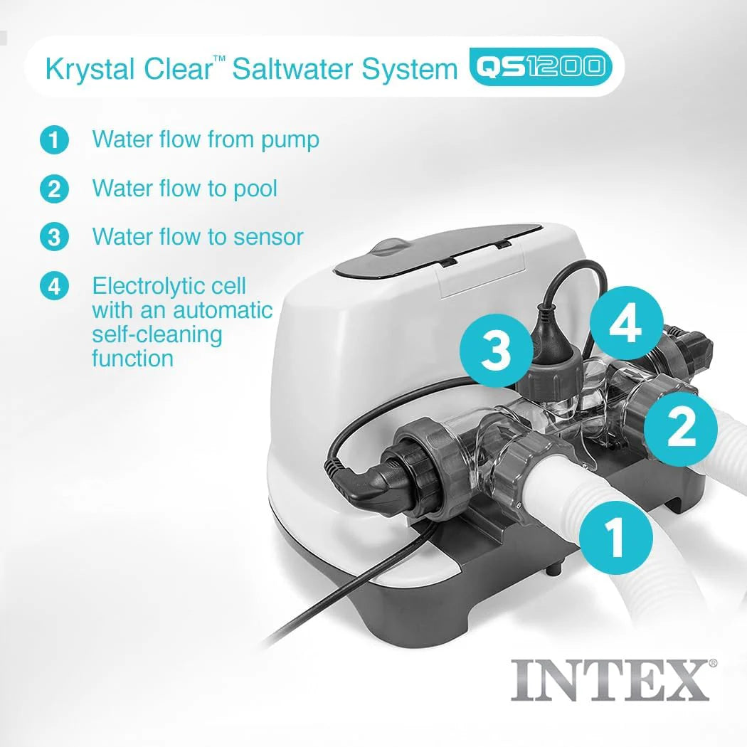 Krystal Clear Saltwater System for Above-Ground Pools up to 15.000 Gallons