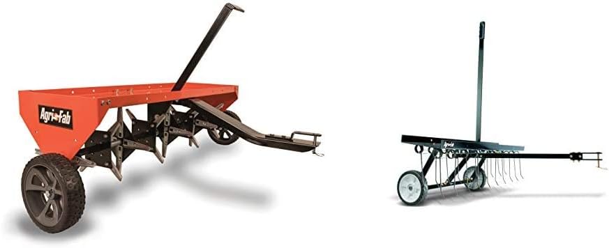 48 Tow Behind Lawn Plug Aerator with Universal Hitch; Designed to Pull Behind Lawn & Garden Tractors