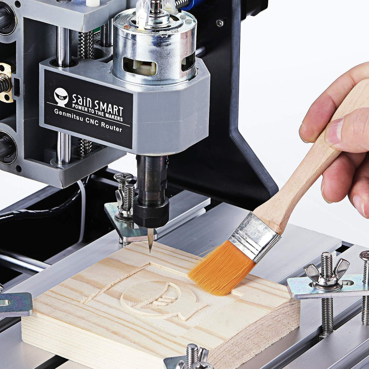 Router Kit GRBL Control 3 Axis Plastic Acrylic PCB PVC Wood Carving Milling Engraving Machine with Offline Controller. XYZ Working Area 300 x 180 x 45mm