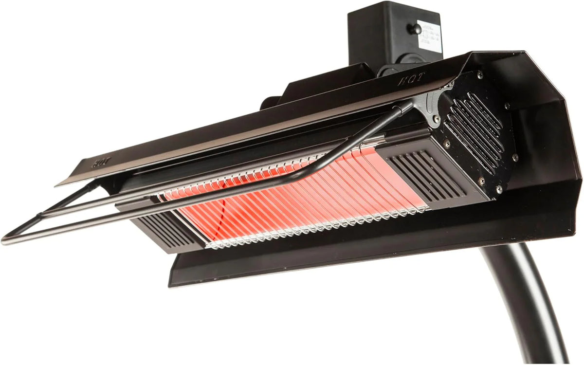 Stretchable Infrared Garden Heater. Black Version