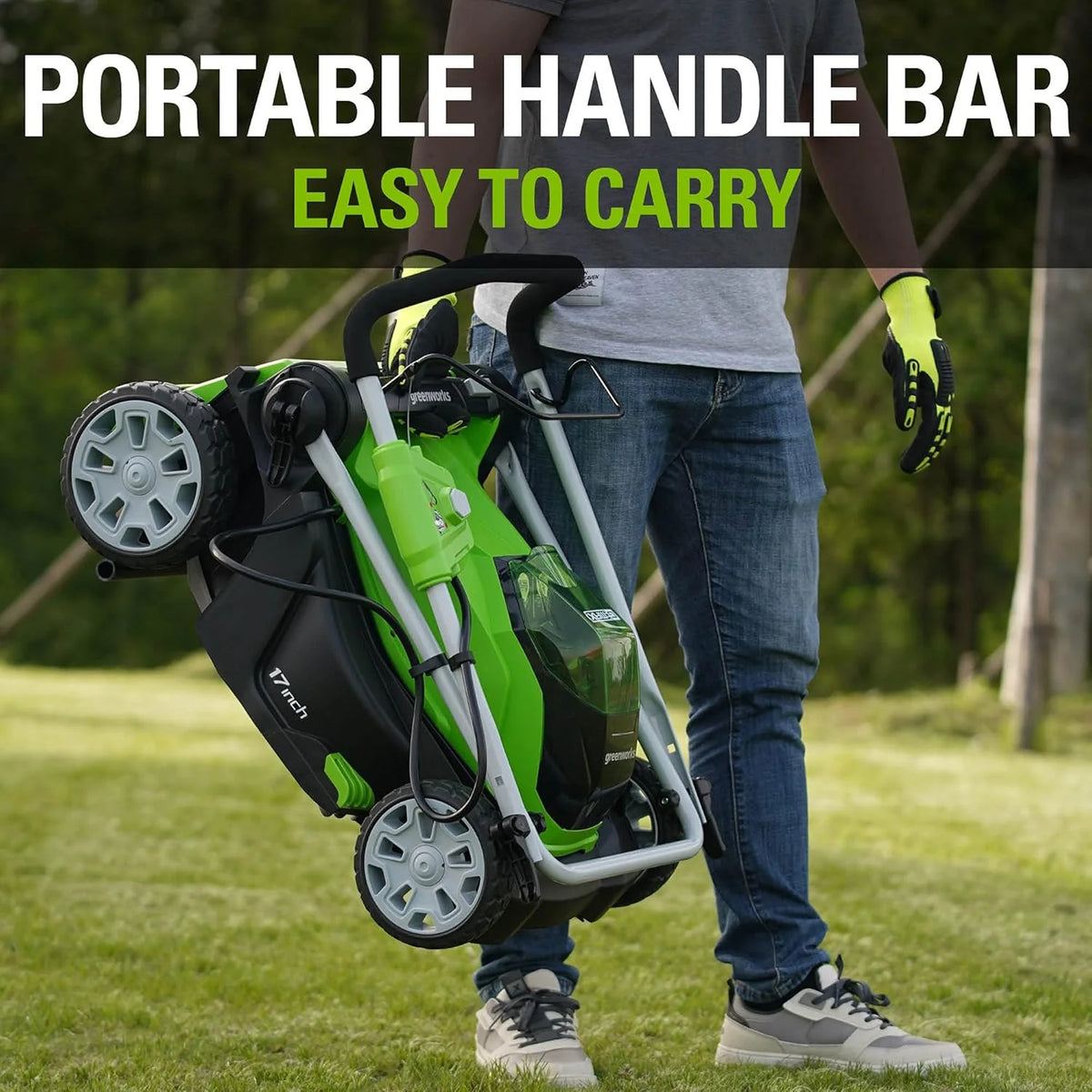40V 17 Cordless (Push) Lawn Mower (75+ Compatible Tools). 4.0Ah Battery and Charger Included