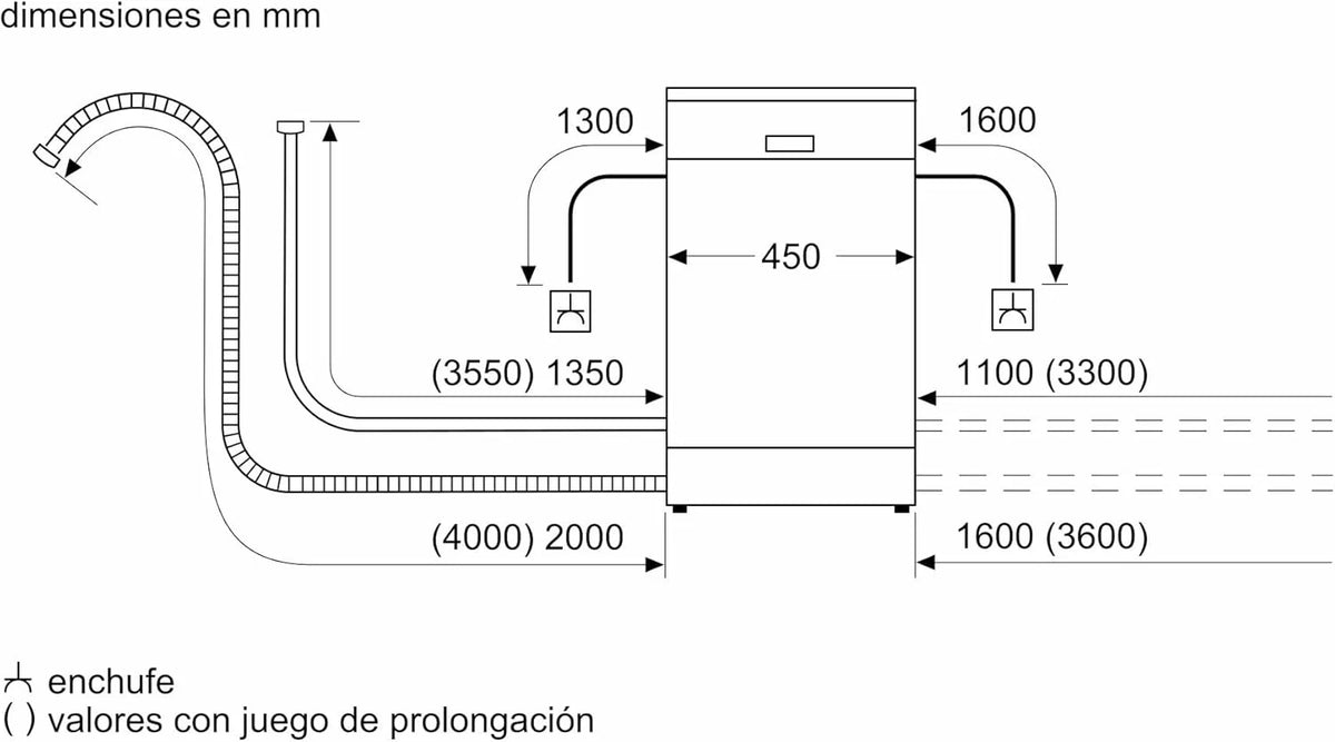 Balay Lavavajillas 3Vn4010Ba 45 Cm. Libre instalación. Blanco