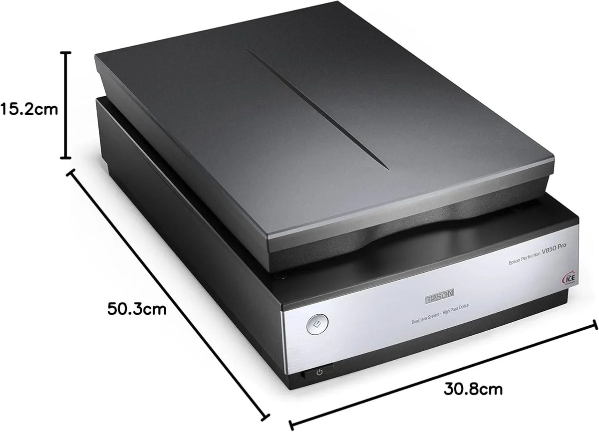 Epson Perfection V850. professioneller Fotoscanner. Scanner zum Digitalisieren von Fotos. Vorlagen. Dias und Negativen. Flachbettscanner mit hoher