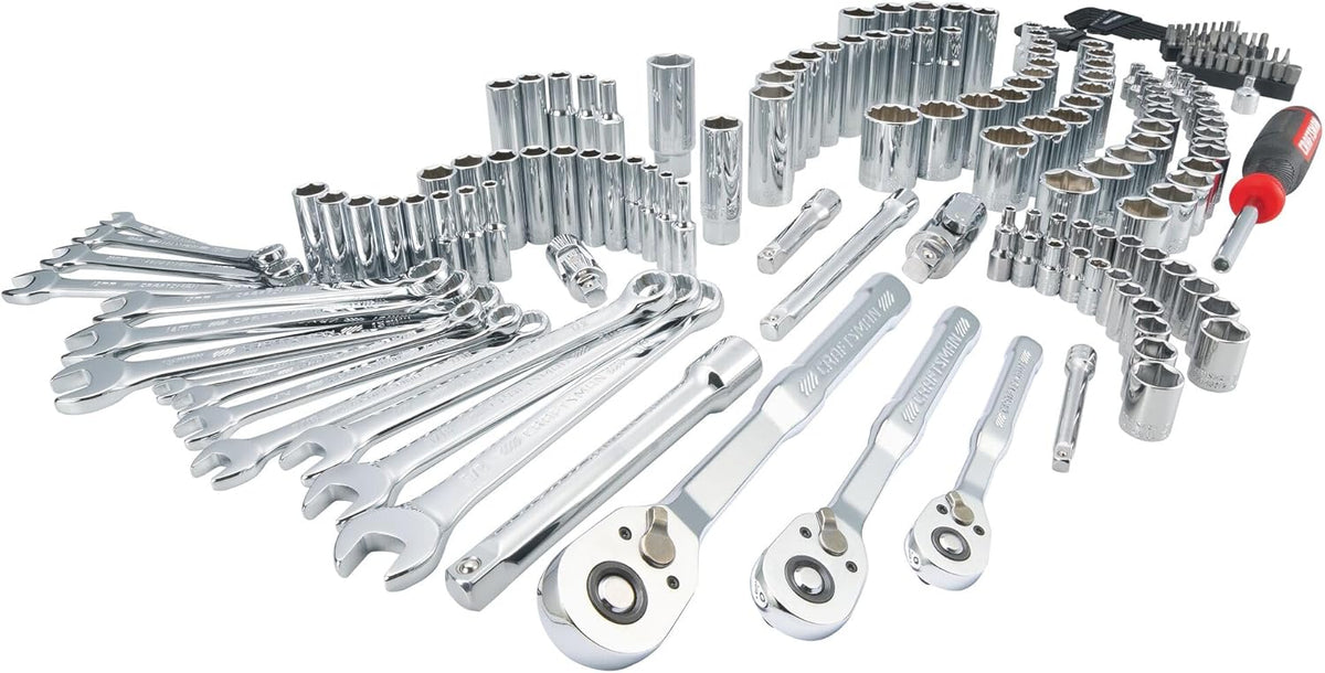 189-Piece Mechanics Tool Set. 1/4-Inch and 3/8-Inch Drive