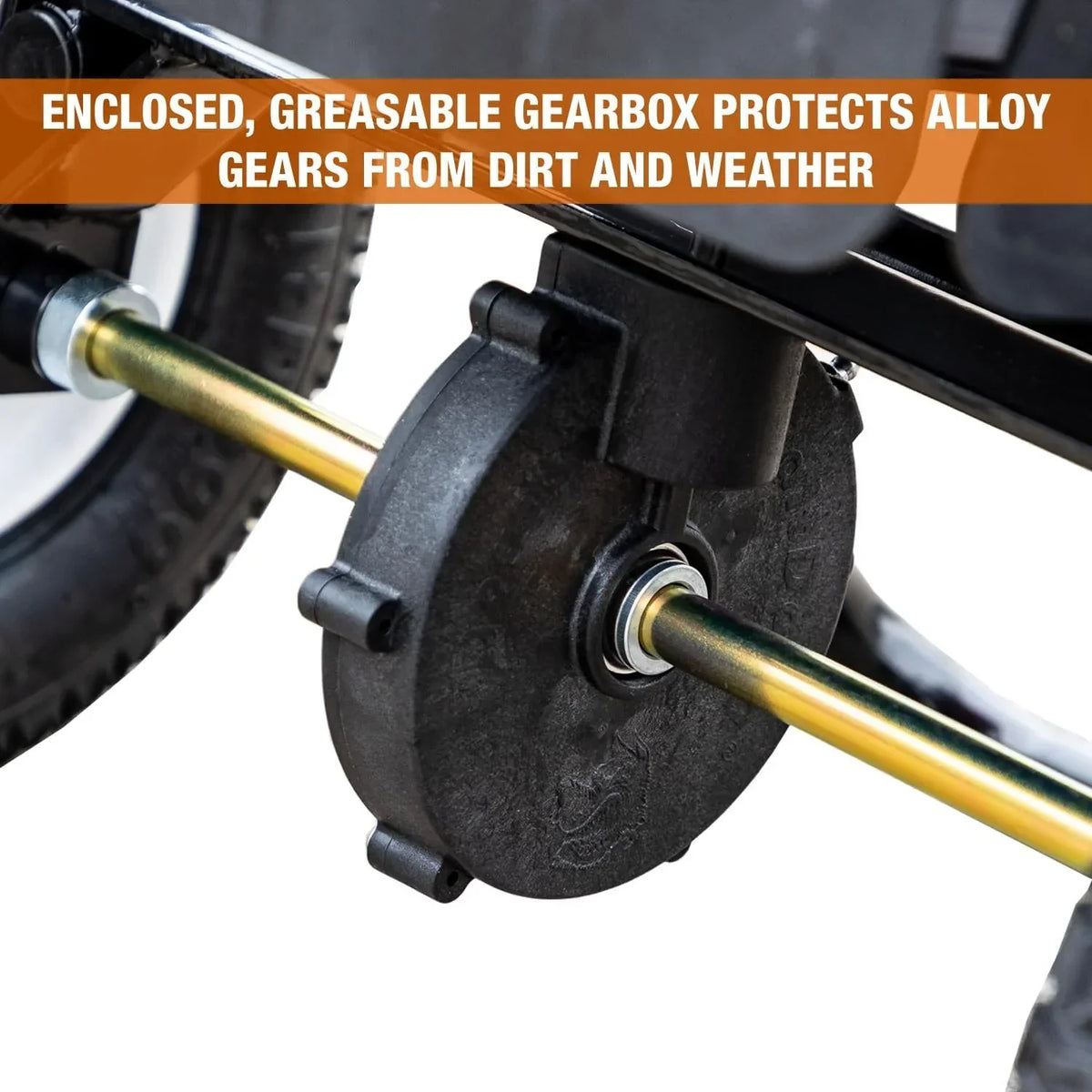100-Lb. Walk-Behind Push Spreader for Grass Seed. Salt. De-Icer and Fertilizer