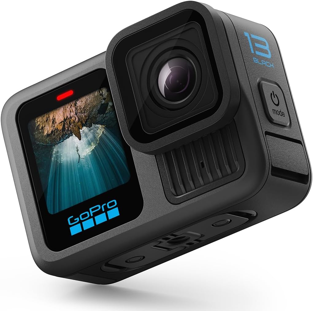 GoPro HERO13 Black - Cámara de acción Resistente al Agua con vídeo 5.3K60. fotografía de 27 MP + compatibilidad con Lentes Serie HB