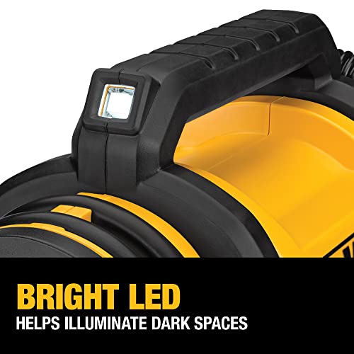 20V Cordless Tire Inflator. Compact and Portable. with Automatic Shut-Off and LED Light