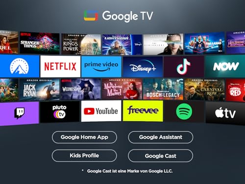 TCL 55V6C 55 Zoll Direct LED TV. 4K HDR Fernseher. Smart TV mithilfe von Google TV (Dolby Audio. Motion Clarity. Kompatibel mit Google Assistant &