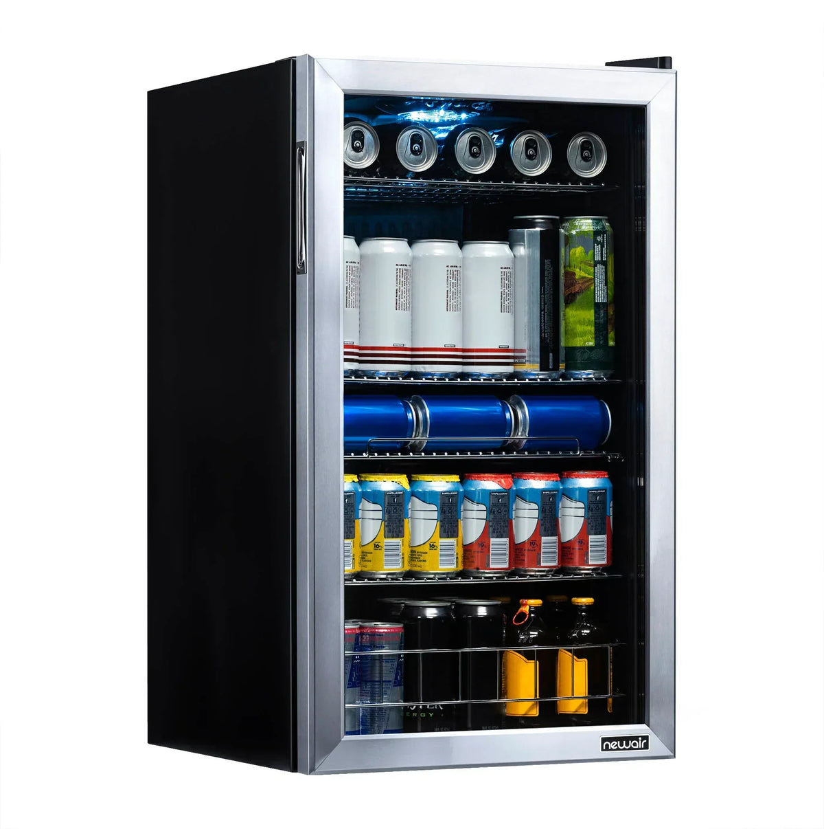 2026 Newair Refrigerador de Bebidas Independiente de Acero Inoxidable – 126 Latas – 18.9