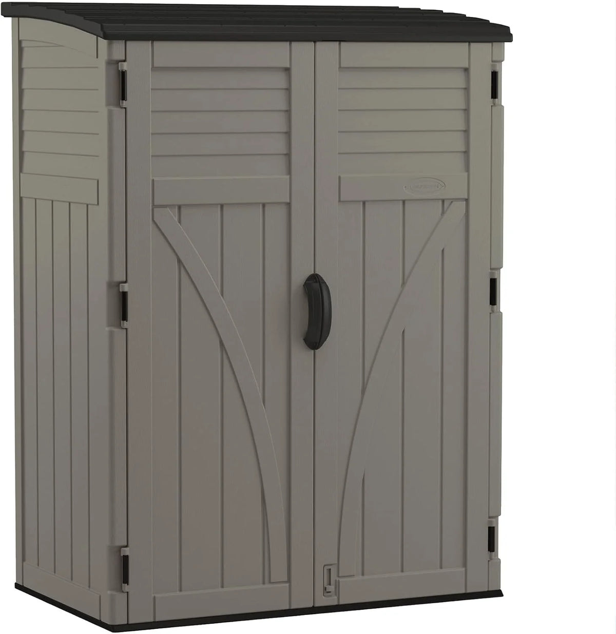 34 Cu. Ft. Horizontal Shed for Outdoor Storage w/Locking System. Stoney/Black