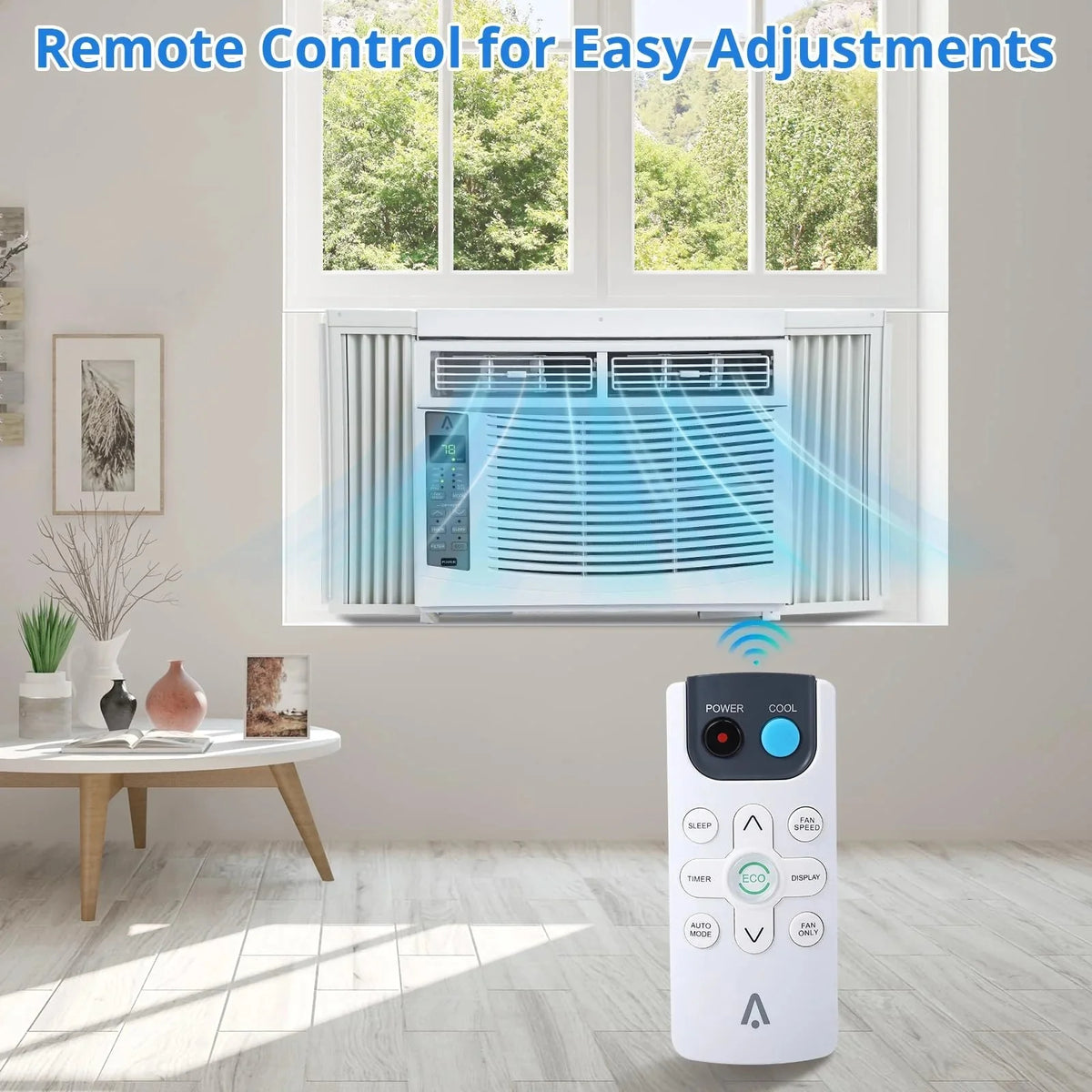6.000 BTU 115V Window Air Conditioner with Reusable Filter. for Rooms Up to 250 Sq. Ft.