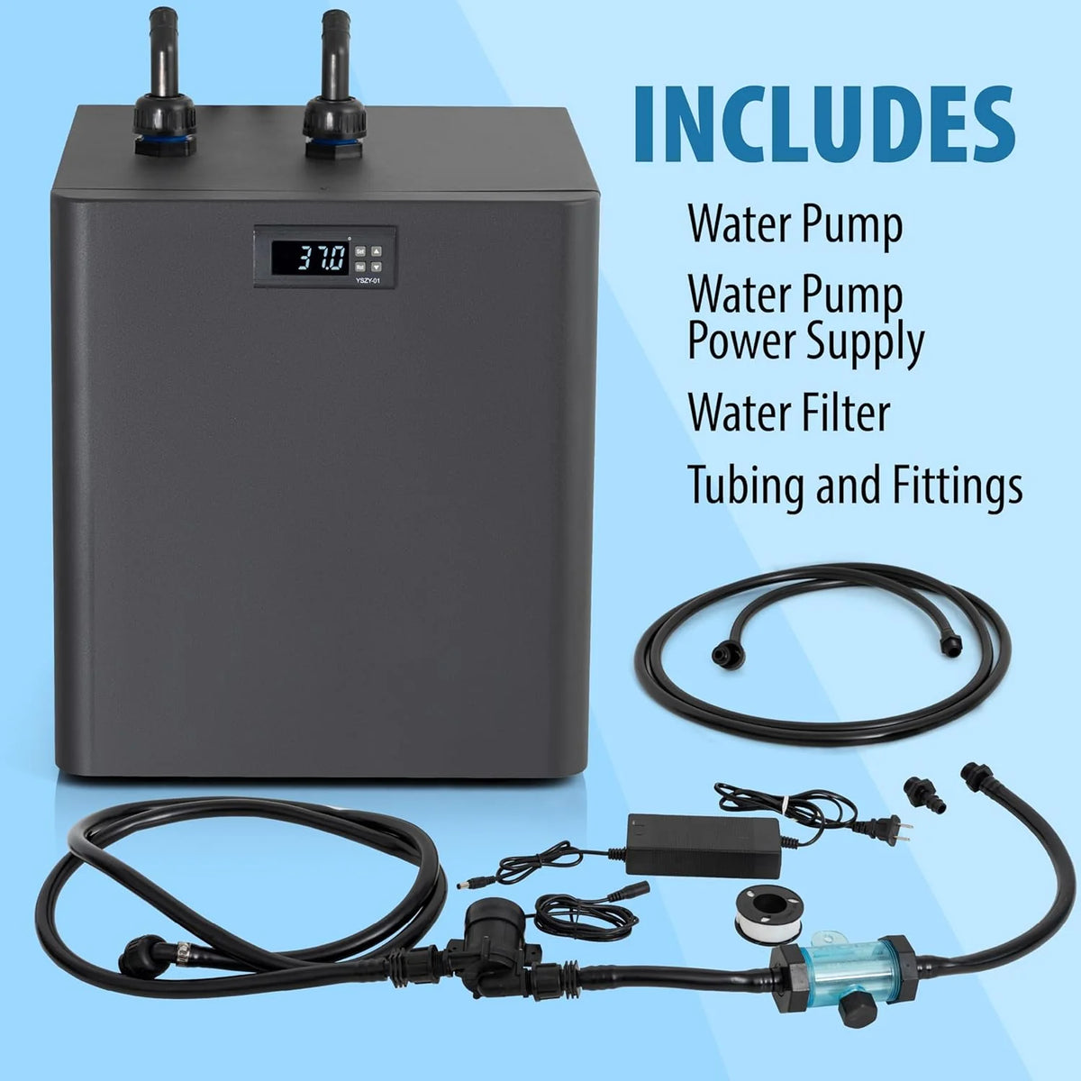 Polar Revive Chiller for Ice Bath and Cold Plunges Including All Hoses and Pumps. 1/3 HP. 2/3 HP. 1 HP Models