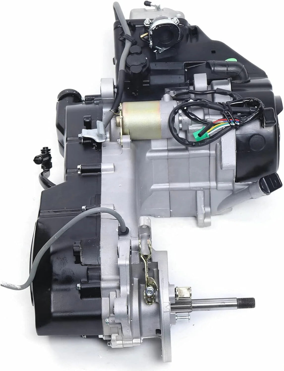 150CC 4 Stroke Engine Motor. Gy6 Single Cylinder Complete Engine Kit for 110cc-150cc Atvs and Go Karts and 11 Long Box Engine Size Scooters High-Flow Oil Pump CVT Carburetor Top Mount