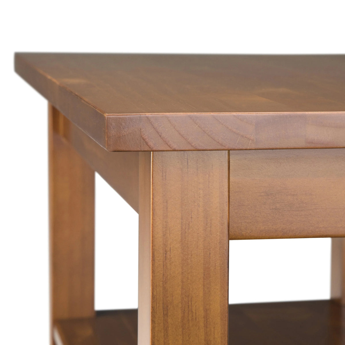 14 Wide Solid Wood Narrow Side Table. Rectangle Transitional Style Accent Table