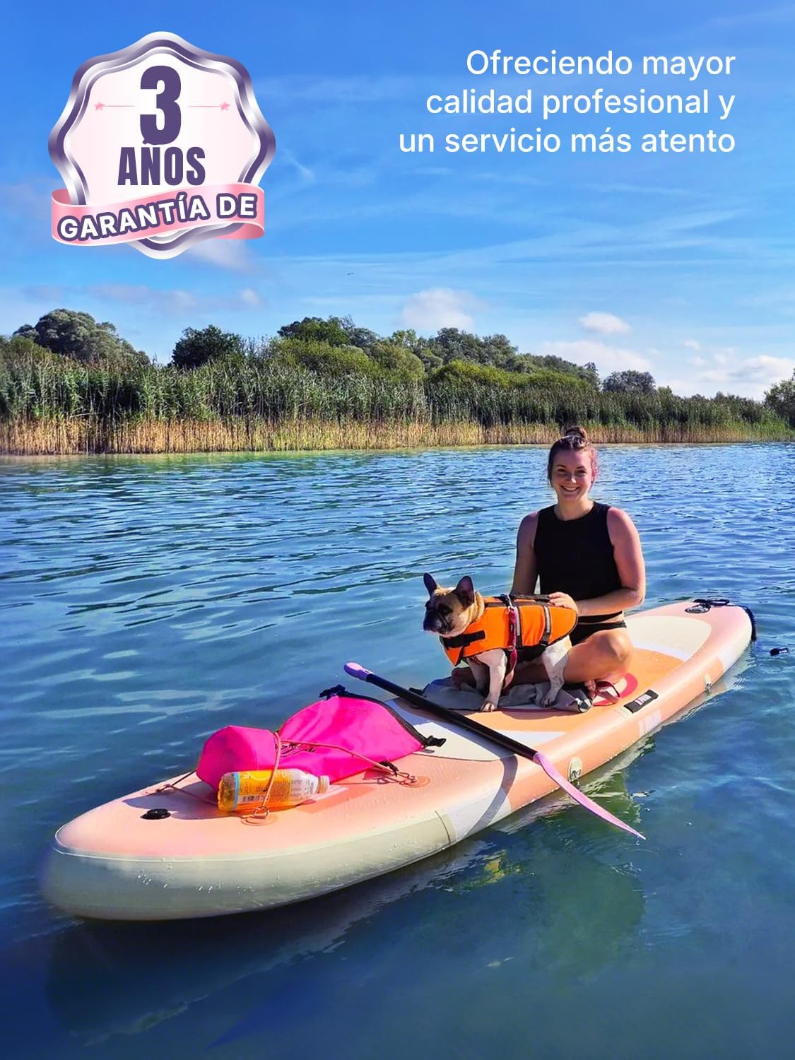 Niphean Tabla Paddle Surf Hinchable. Tabla de Paddle Surf 305 cm con Aletas de Equilibrio para Principiantes y Accesorios Resistentes. Sup Board para