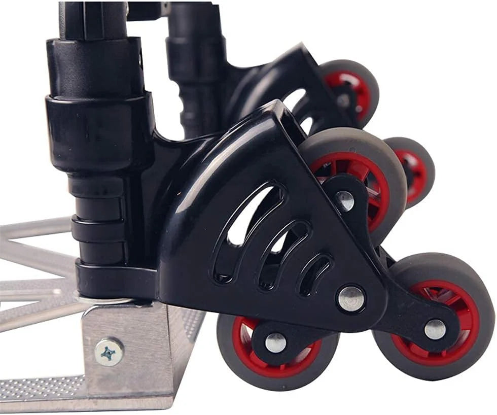 Hand Cart-Home Small Trailer Luggage Cart Folding Trolley Car Outdoor Goods Shopping Trolley Cart Truck