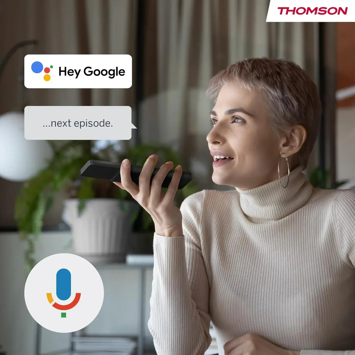 THOMSON 32 Pulgadas (81 cm) Go TV. Televisor Android Portátil – HD Ready (1366x768). Control por Voz. Bluetooth 5.1. Wi-Fi. Función de Punto de Acceso
