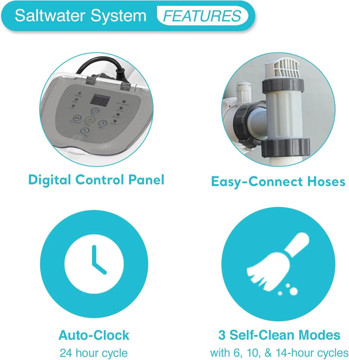 Krystal Clear Saltwater System for Above-Ground Pools up to 15.000 Gallons
