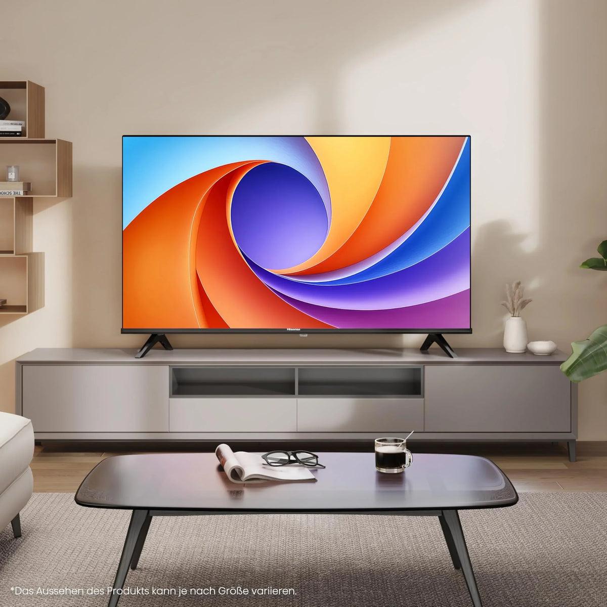 Hisense 40E4QT Fehrnseher. 40 Zoll. DLED. Smart TV. Game Mode. AI Sports Mode. Dolby Audio. Dolby MS12. DTS Virtual X. HDR10. HLG. Full HD. High