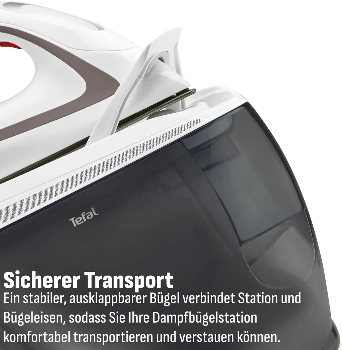 Tefal Dampfbügelstation Pro Express Ultimate. 7.7 Bar. 155 g/Min. Kontinuierlicher Dampf. 500 g/Min. Extra-Dampfstoß. 2600 Watt. Kalk-Kollektor.