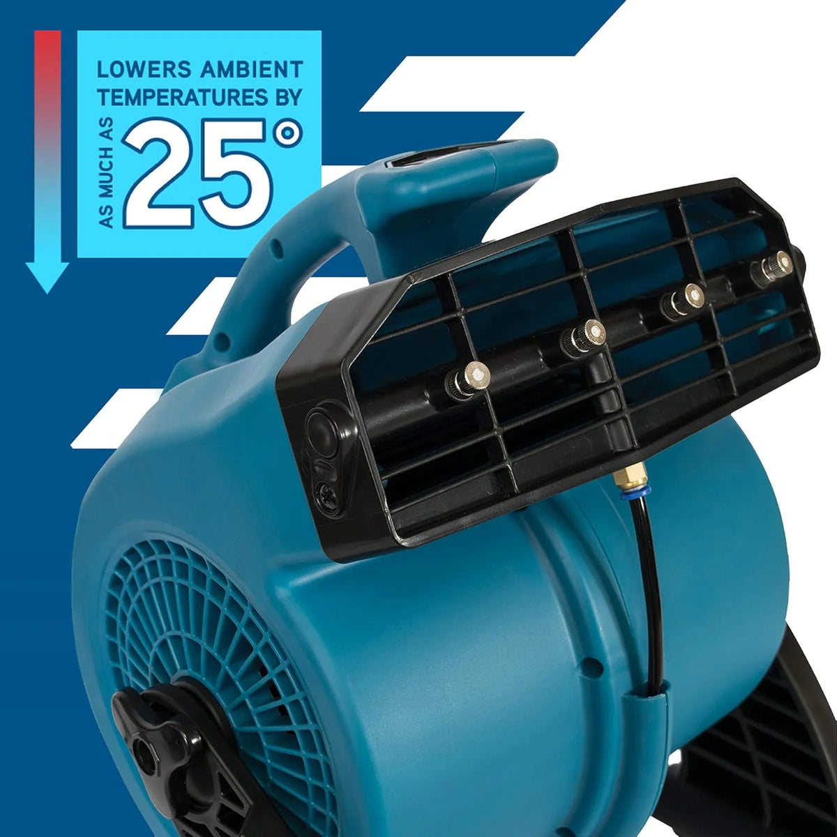 Filter fan FM-48. outdoor cooling type. sturdy and durable. powerful in performance. high wind speed. three-speed adjustment. highly suitable for use in camping. courtyards. picnics and other occasions.