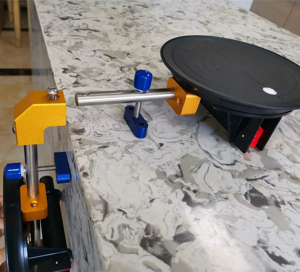 Angle 90 Degree Countertop Seam Setter with 6 Suction Cup for Seam Joining & Leveling/Professional Countertop. granite . Stone. Marble Slab Installation. (2 PACK) (6 seam setter)