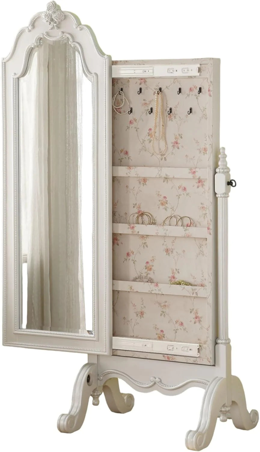 Jewelry closet. pearl white